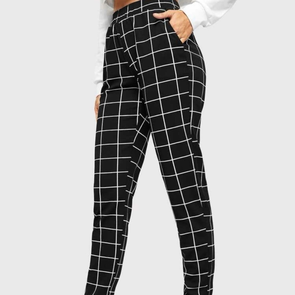 Shein plaid pants